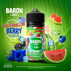 Premium Baron - Ice watermelon berry - DL - 100ML - High-quality vaping product available in Egypt