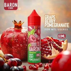 Premium Baron - GRAPE BERRY POMEGRANTE - MTL - 60 ML - High-quality vaping product available in Egypt