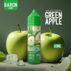 Premium Baron - GREEN APPLE - MTL - 60 ML - High-quality vaping product available in Egypt