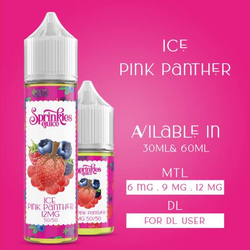 Premium Sprinkles - Ice Pink Panther - Salt - 30ML - High-quality vaping product available in Egypt
