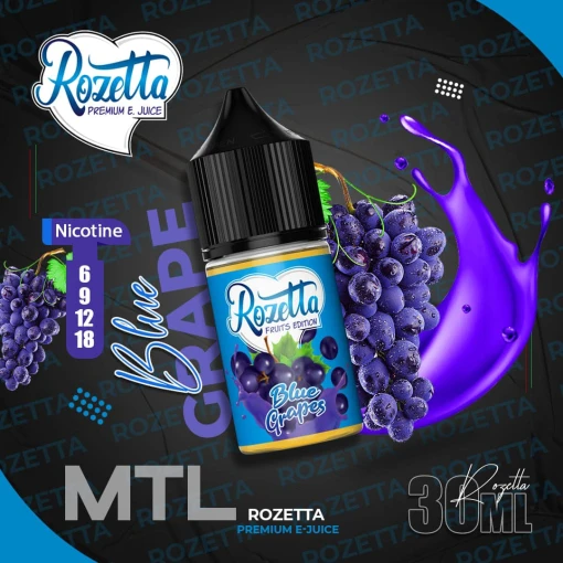 Rozetta - blue grapes - mtl - 30ml