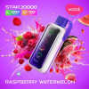 Convenient Vozol Disposable Star 20000 puff - RASPBERRY WATERMELON - ( RECHARGEABLE ) - Ready-to-use disposable vape device in Egypt