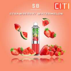 Citi Disposable 6000 puff S8 - STRAWBERRY WATERMELON  - ( RECHARGEABLE ) 20 MG