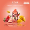 Convenient Citi Disposable 10000 puff GT03 - Strawberry Mango - ( RECHARGEABLE ) 20 MG - Ready-to-use disposable vape device in Egypt