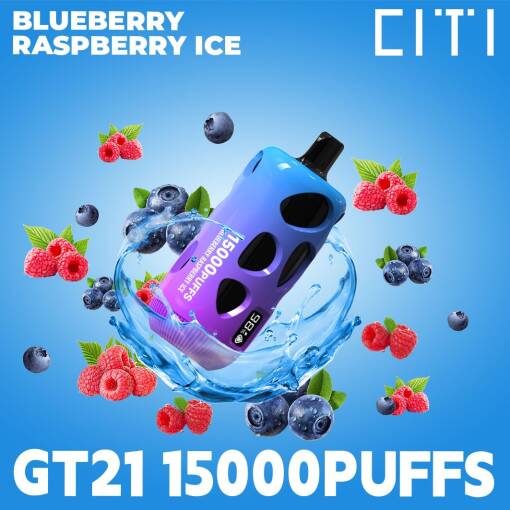 جهاز vape جاهز للاستخدام مرة واحدة، 15000 بخة GT21 - طعم التوت الأزرق والتوت - (قابل لإعادة التوصيل) 20 ملغ - جهاز vape جاهز للاستخدام مرة واحدة في مصر