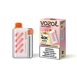 Vozol  Disposable Vista 40000 puff - Strawberry Banana - ( RECHARGEABLE )