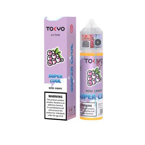 Premium TOKYO  Super Cool - Rose Grape - MTL - 60ML - High-quality vaping product available in Egypt