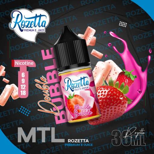 Premium Rozetta - Double Bubble - MTL - 30ML - High-quality vaping product available in Egypt