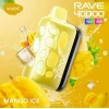 Vozol  Disposable Rave 40000 puff - Mango Ice - ( RECHARGEABLE )
