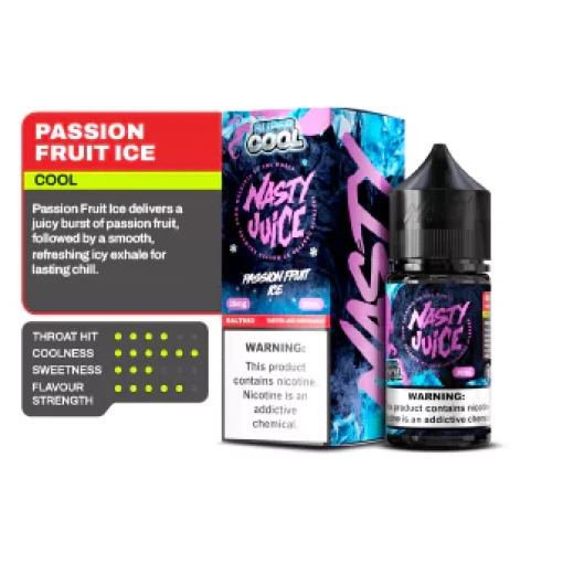 Premium nasty - super cool - passionfruit ice - salt - 30ml - high-quality vaping product available in egypt