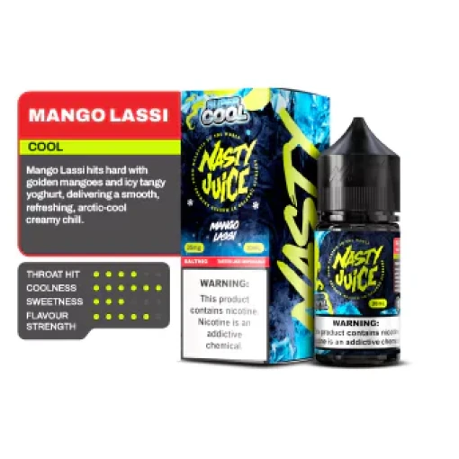 Premium nasty - super cool - mango lassi - salt - 30ml - high-quality vaping product available in egypt