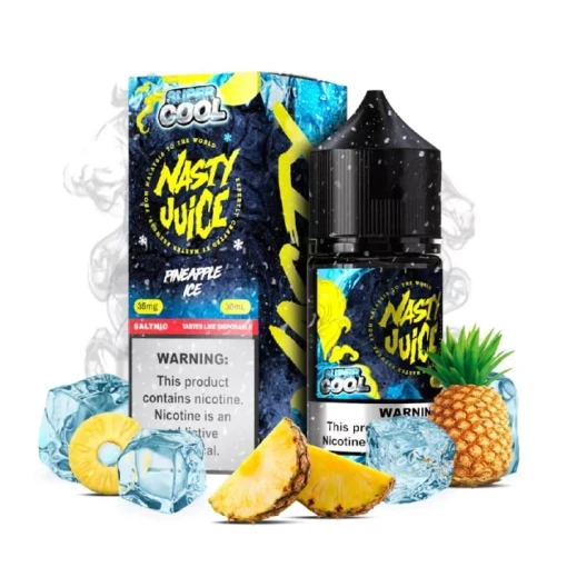 Premium nasty - super cool - pineapple ice - salt - 30ml - high-quality vaping product available in egypt