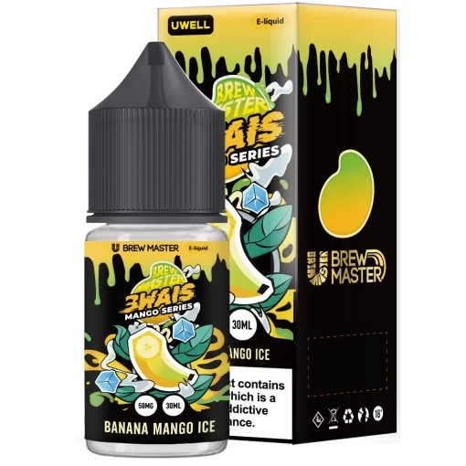 Premium uwell - 3weis series - banana mango ice - salt - 30ml - high-quality vaping product available in egypt