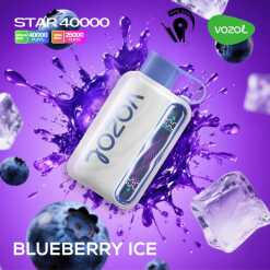 Vozol  disposable star 40000 puff - blueberry ice - ( rechargeable )