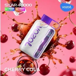 Vozol  Disposable Star 40000 puff - Cherry Cola - ( RECHARGEABLE )