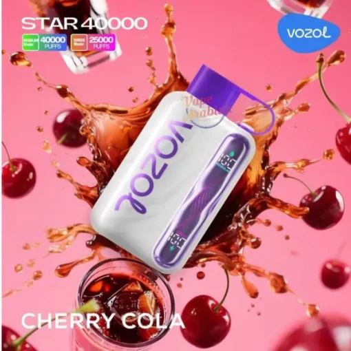 Vozol  Disposable Star 40000 puff - Cherry Cola - ( RECHARGEABLE )