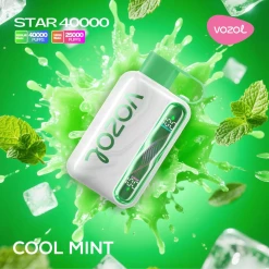 Vozol  disposable star 40000 puff - cool mint - ( rechargeable )