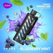 Vozol Gear Shisha 25000 Puff - BLUEBERRY MINT - ( RECHARGEABLE )
