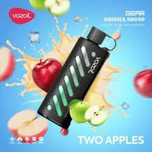 Vozol Gear Shisha 25000 Puff - TWO APPLE - ( RECHARGEABLE )