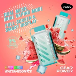 Vozol Gear Power 20000 puff - WATERMELON ICE - ( RECHARGEABLE )