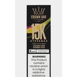 ALFAKHER CROWN BAR HyperMax Disposable 15000 Puff - DTL - LEMON LIME CHERRY FIZZ - (قابلة لإعادة التوصيل)