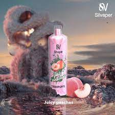 Silvaper DL Disposable 12000 - Juicy Peaches - ( RECHARGEABLE ) 3 MG 1 Silvaper DL Disposable 12000 - Juicy Peaches - ( RECHARGEABLE ) 3 MG