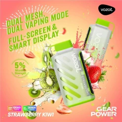 Vozol Gear Power 20000 puff - Strawberry Kiwi - ( RECHARGEABLE )