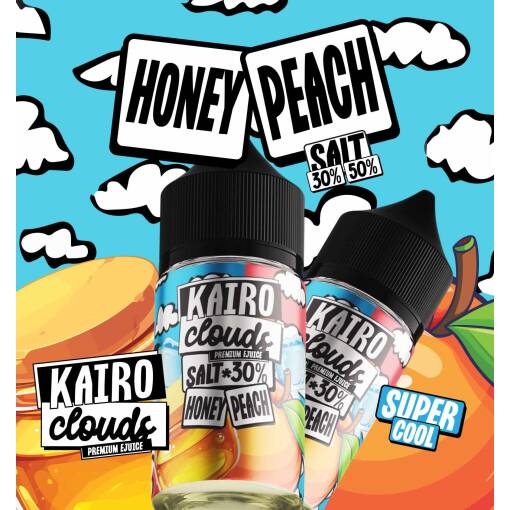 Kairo clouds -  Honey peach - SALT - 30ML
