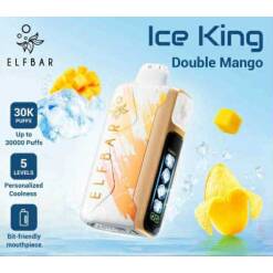 ELFBAR ICE KING 30000 puff - Double Mango - ( RECHARGEABLE )