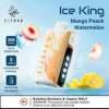 ELFBAR آيس كينج 30000 سحبة - مانجا خوخ بطيخ - (قابل لإعادة التوصيل)
