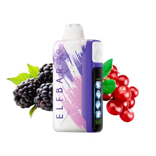 ELFBAR ICE KING 30000 سحبة - طعم التوت المشكل - (قابلة لإعادة التوصيل)