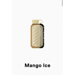 Vozol جهاز GEAR للاستخدام مرة واحدة 50000 سحبة - MANGO ICE - (قابل لإعادة التوصيل)