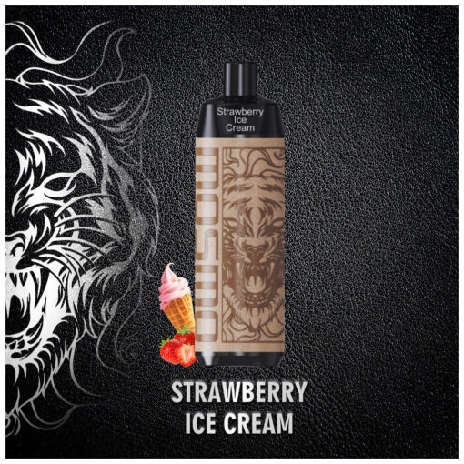 MOSMO Disposable 5000 Puff - DTL - STRAWBERYY ICE CREAM - ( RECHAGEABLE )