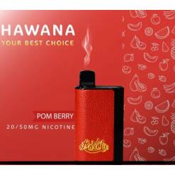 HAWANA PATRONE BAR Disposable 6500 puff - POM BERRY - ( RECHARGEABLE ) 50 MG