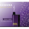 HAWANA PATRONE BAR Disposable 6500 puff - FRENCH GRAPE - ( RECHARGEABLE ) 50 MG