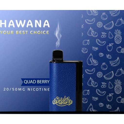 HAWANA PATRONE BAR Disposable 6500 puff - QUAD BERRY - ( RECHARGEABLE ) 50 MG