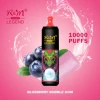 TORNADO K&M LEGEND Disposable 10000 puff - BLUEBERRY BUBBLE GUM - ( RECHARGEABLE )