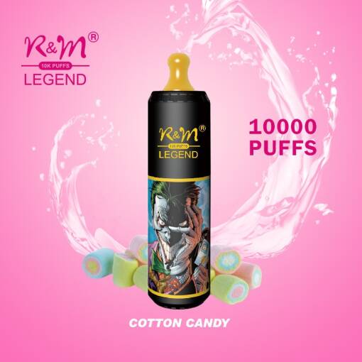 TORNADO K&M LEGEND 10000 سحبة للاستخدام مرة واحدة - قطن CANDY - (قابلة لإعادة التوصيل)