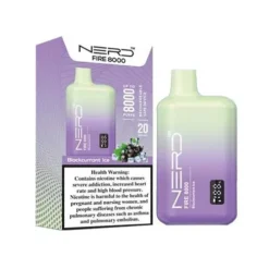 NERD Disposable 8000 PUFF - BLACKCRANTE ICE - 20 MG (قابلة لإعادة التوصيل)