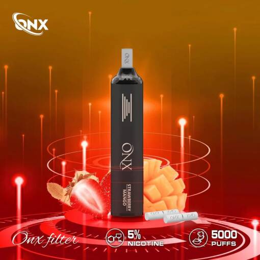 ONX Disposable 5000 PUFF - STRAWBERRY MANGO - 50 ملغ (غير قابلة لإعادة التوصيل)