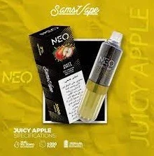 NEO Disposable 5000 PUFF - JUICY APPLE - 50 MG (قابلة لإعادة التوصيل) 1 NEO Disposable 5000 PUFF - JUICY APPLE - 50 MG (قابلة لإعادة التوصيل)