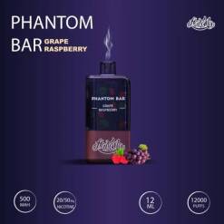 HAWANA PHANTOM BAR Disposable 12000 puff - GRAPE RASPBERRY - ( RECHARGEABLE ) 50 MG