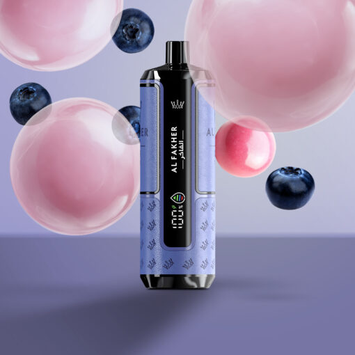 ALFAKHER CROWN BAR HyperMax Disposable 15000 puff - DTL - BLUEBERRY GUM - ( RECHAGEABLE )