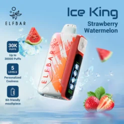 ELFBAR ICE KING 30000 puff - STRAWBERRY WATERMELON - ( RECHARGEABLE )