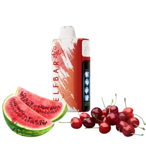 ELFBAR آيس كينج 30000 سحبة - بطعم الكرز والبطيخ - (قابل لإعادة التوصيل)