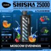 Vozol Disposable Shisha DTL 25000 puff - MOSCOW EVENINGS - ( RECHARGEABLE )