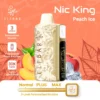 ELFBAR NIC KING 30000 puff - PEACH ICE - ( RECHARGEABLE )
