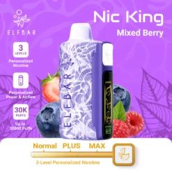 ELFBAR NIC KING 30000 puff - MIXED BERRY - ( RECHARGEABLE )