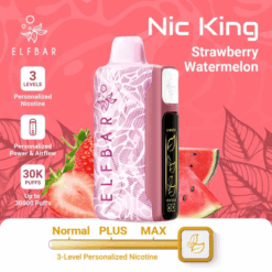 ELFBAR NIC KING 30000 puff - STRAWBERRY WATERMELON - ( RECHARGEABLE )