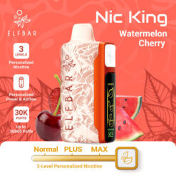 ELFBAR NIC KING 30000 puff - WATERMELON CHERRY - ( RECHARGEABLE )